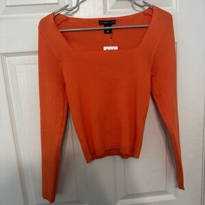 Sincerely Jules Vibrant Orange Sweater